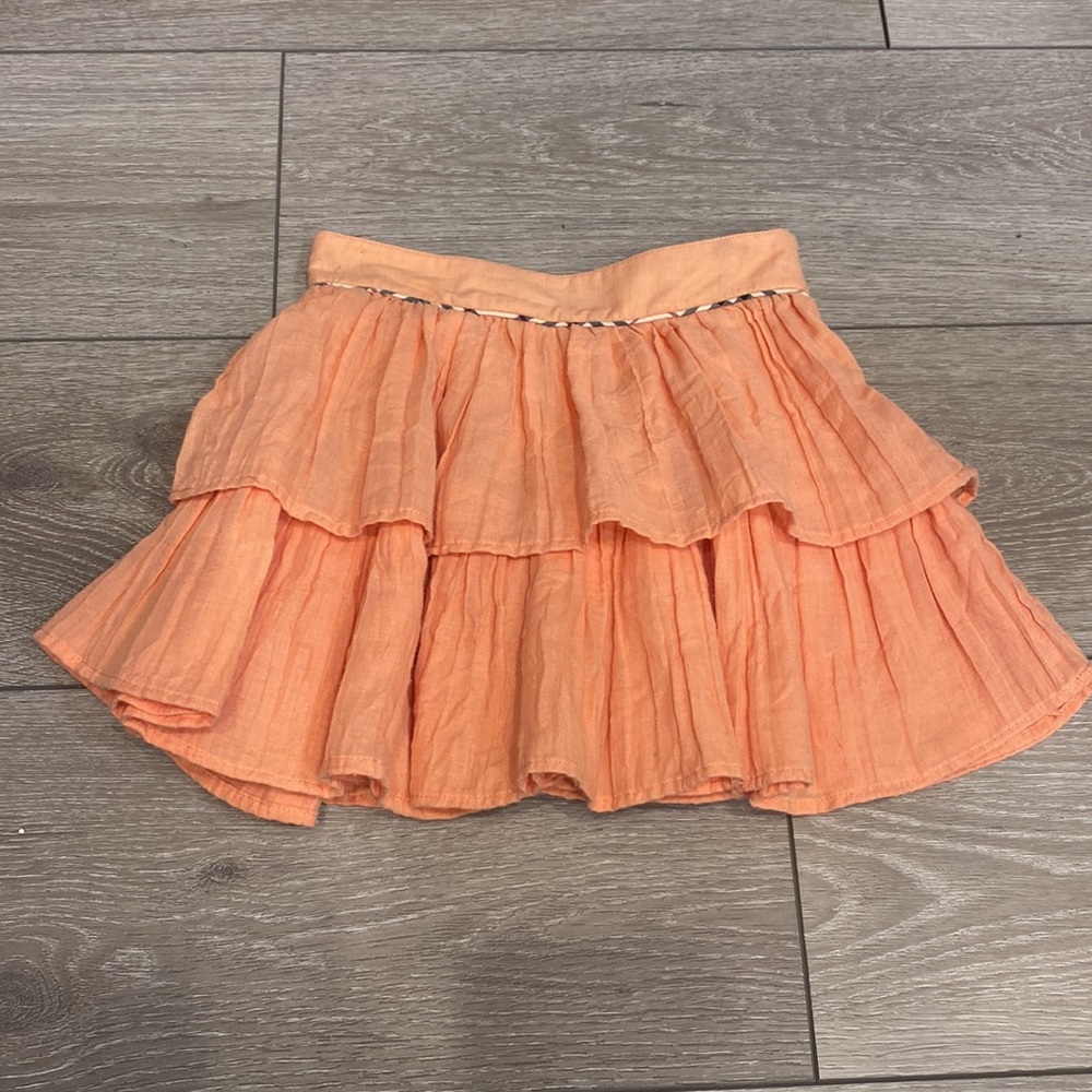 Burberry girls tiered skirt size 4